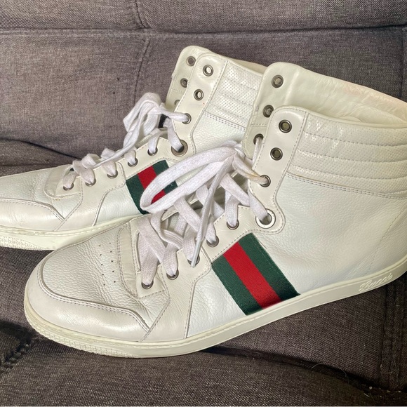 Gucci Coda Stripe White Hightop, 12M - Picture 2 of 4